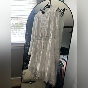 White lace dress